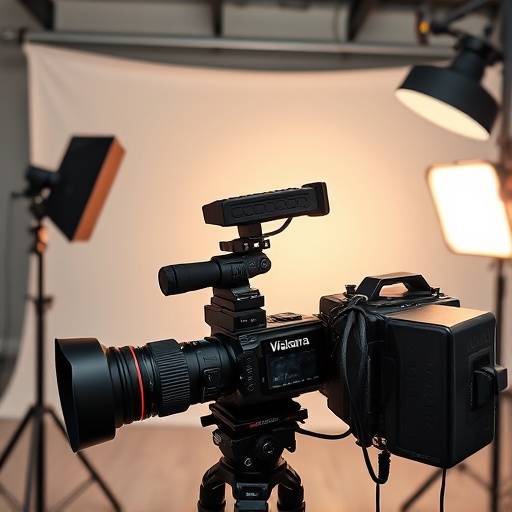 Equipo de cámara de alta calidad en Visionaria Studios
