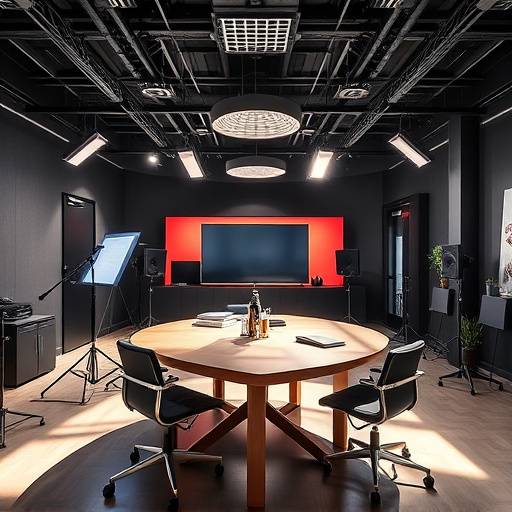 Sala de redacción de Visionaria Studios en Barcelona